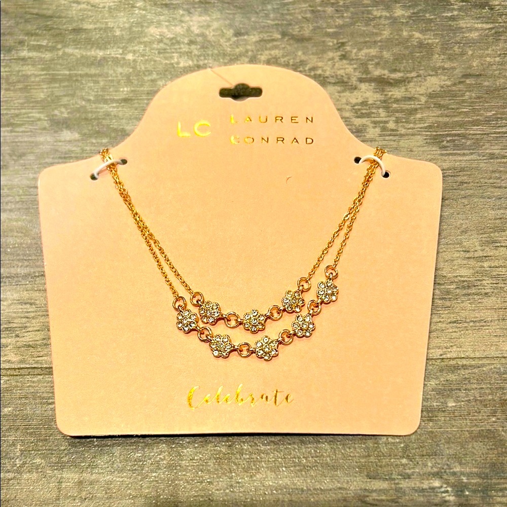NWT LC Lauren Conrad Gold Necklace